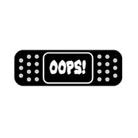 funny oops band aid car sticker automobiles motorcycles exterior accessories decals for toyota honda lada vw jmd