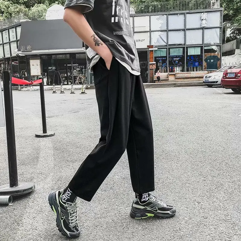3XL размера плюс Повседневное хип-хоп брюки уличная 2020 Harajuku прямые мужские для