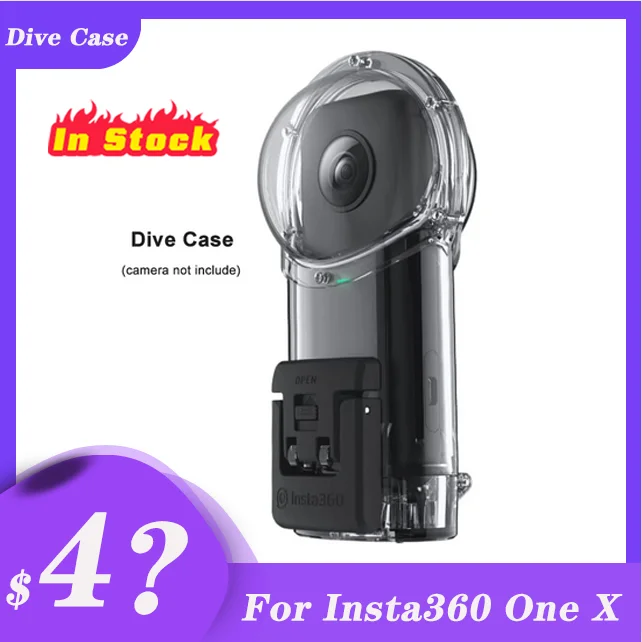 Insta360 One X/один X2 погружения чехол для Insta 360 X Водонепроницаемый или дайвинга | Аксессуары для видеокамер 360° -33003061681