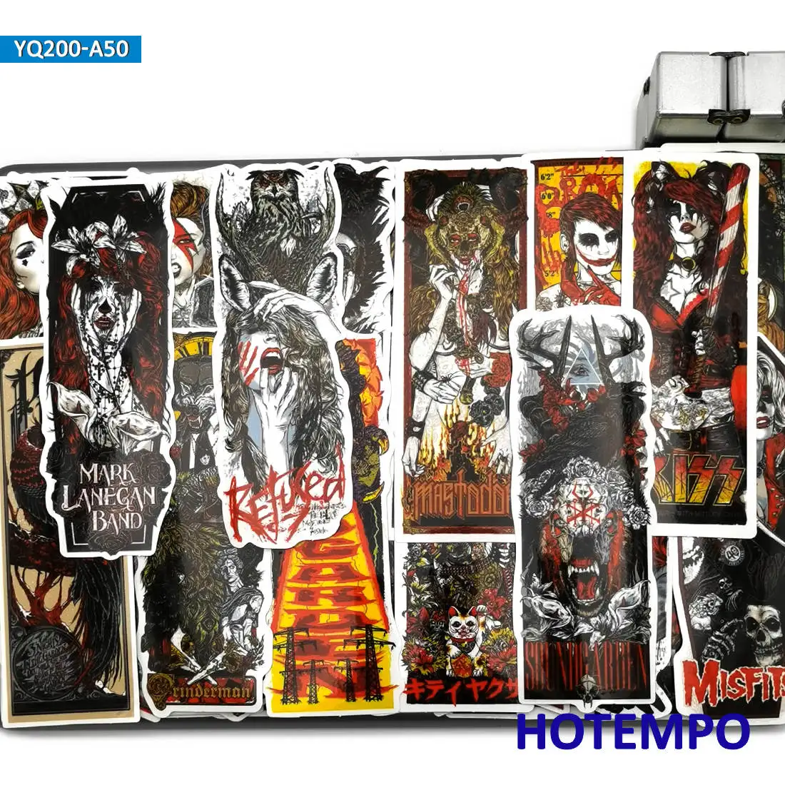 50pcs gothic witch totem demon girl dark art funny phone laptop car stickers for notebooks luggage skateboard motorcycle sticker free global shipping