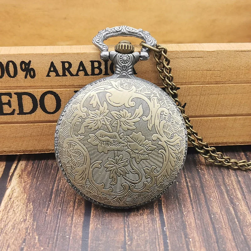 Горячие китайские зодиака полые петухи курица 3D дизайн курицы карманные часы