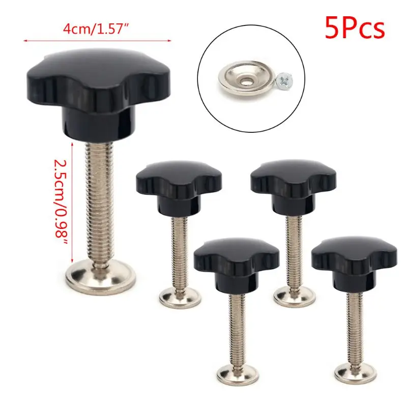 

5PCS M8/M10 hand-tightening screw Torx head internal thread clamping screw bolt