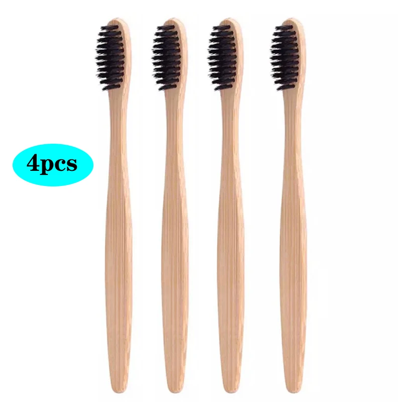 4 шт./компл. древесный уголь мягкая щетина для домашнего и семейного