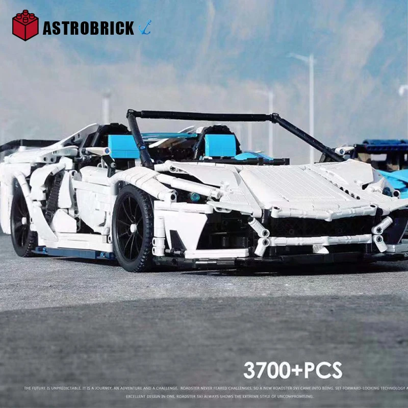 

QL0430 супер гоночных автомобилей, строительные блоки спортивный автомобиль SVJ кирпичи MOC-17698 Развивающие игрушки для детей, подарки на день ро...