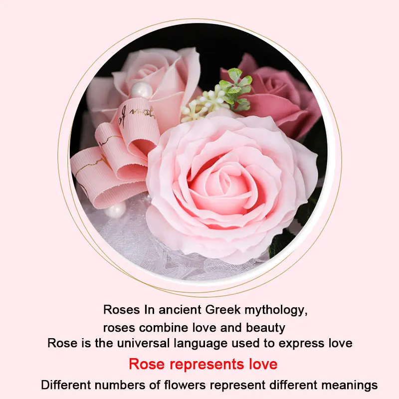 

Valentines Day Gift for Girl Rose Gift Box Bag Packing for Wedding Birthday Party Anniversary with Jewelery Box DIY Gift