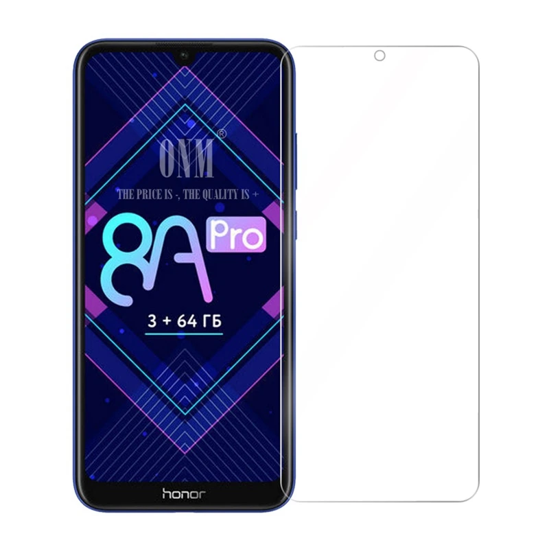 Закаленное стекло для huawei Honor 8A Pro Защитное экрана премиум класса закаленное