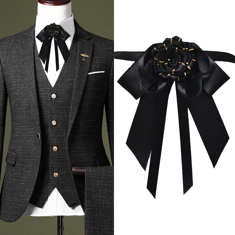 

2021 New Original Handmade Bow Tie Fashion Men's Business Banquet Wedding Suit Shirt Accessories British Bowtie