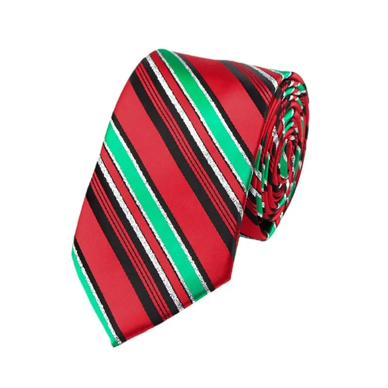 

Men Christmas Neckties Novelty Colorful Xmas Tree Santa Claus Printed Holiday