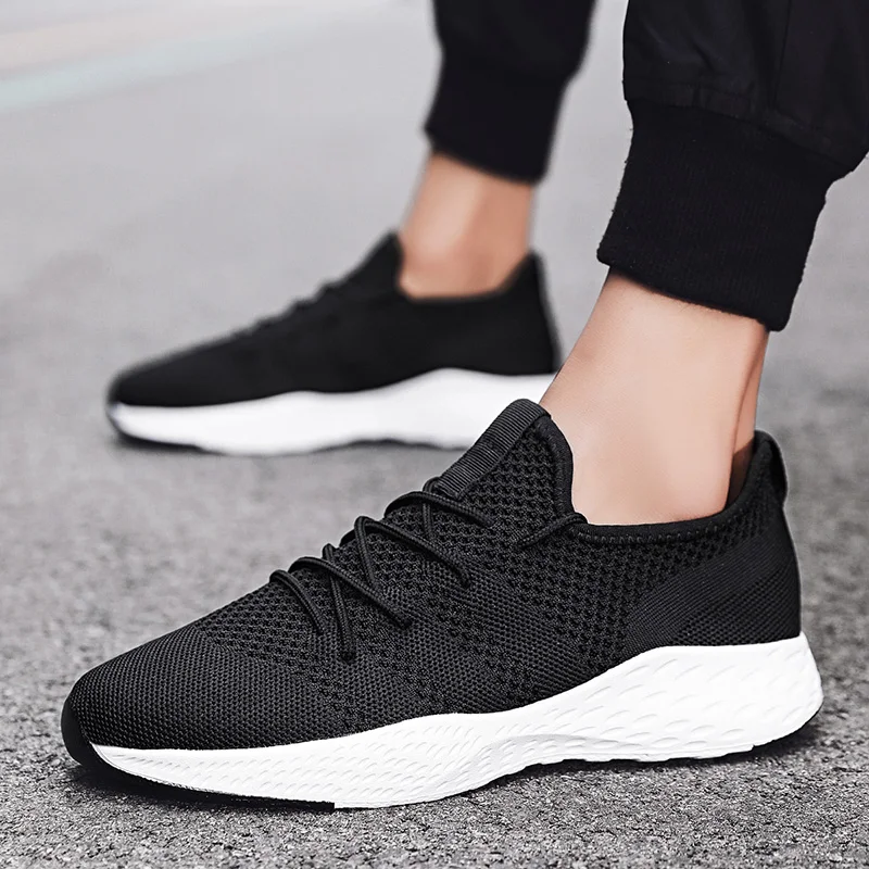 

Hot Sale Fashion Men Sneakers Mesh Casual Shoes Lace-Up Mens Shoes Lightweight Vulcanize Shoes Walking Sneakers Tenis Masculino