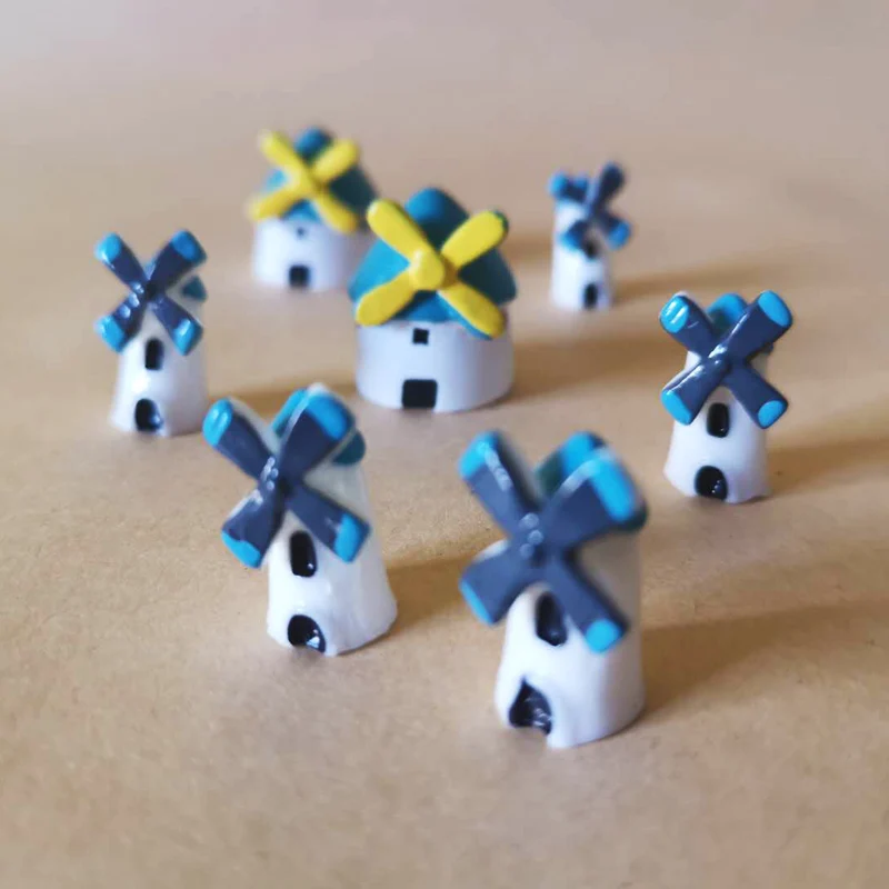 Оптовая продажа ~ 10 шт. ветряная мельница/Сказочный Садовый Гном/Террариум с мхом