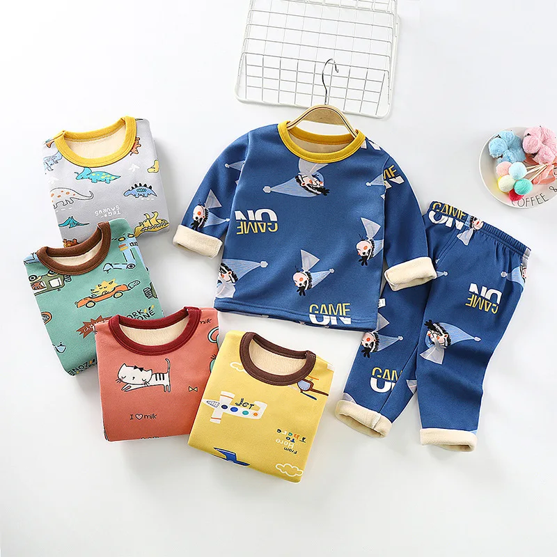Pijamas de algod&oacute;n de manga larga para beb&eacute;s y ni&ntilde;os peque&ntilde;os, conjuntos de ropa de dormir con dibujos de conejos, pijamas bonitos para ni&ntilde;as de 2, 5, 4, 6 y 8 a&ntilde;os-3