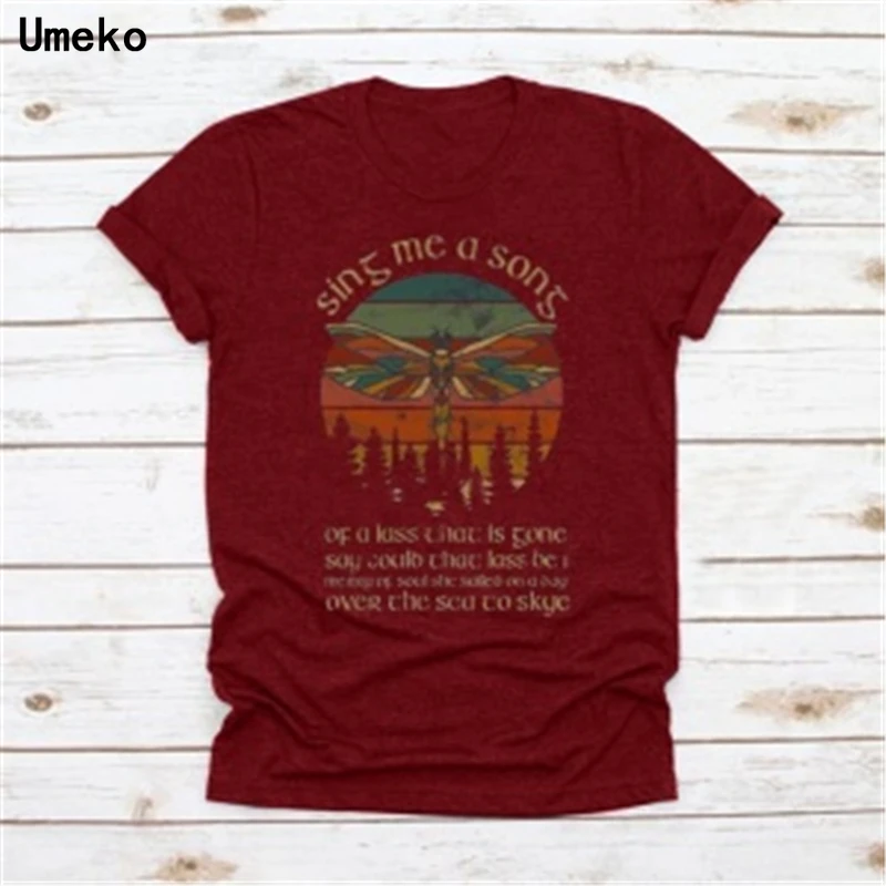 

Женская футболка со стрекозой, с круглым вырезом и коротким рукавом, лето размера плюс, S-5XL, 2020