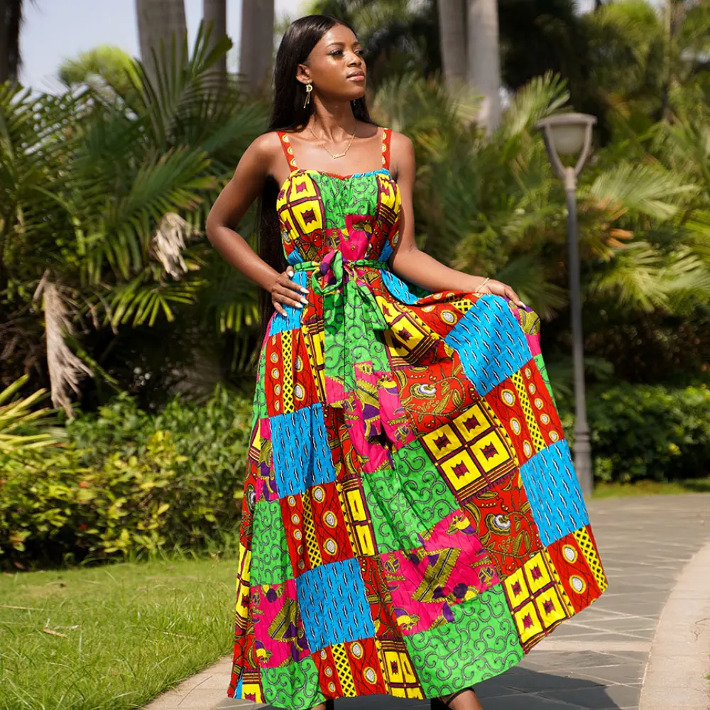 

African Dresses For Women 2021 Ankara Dresses Customize African Women Wedding Dresses Cotton Wax Traditional Dress