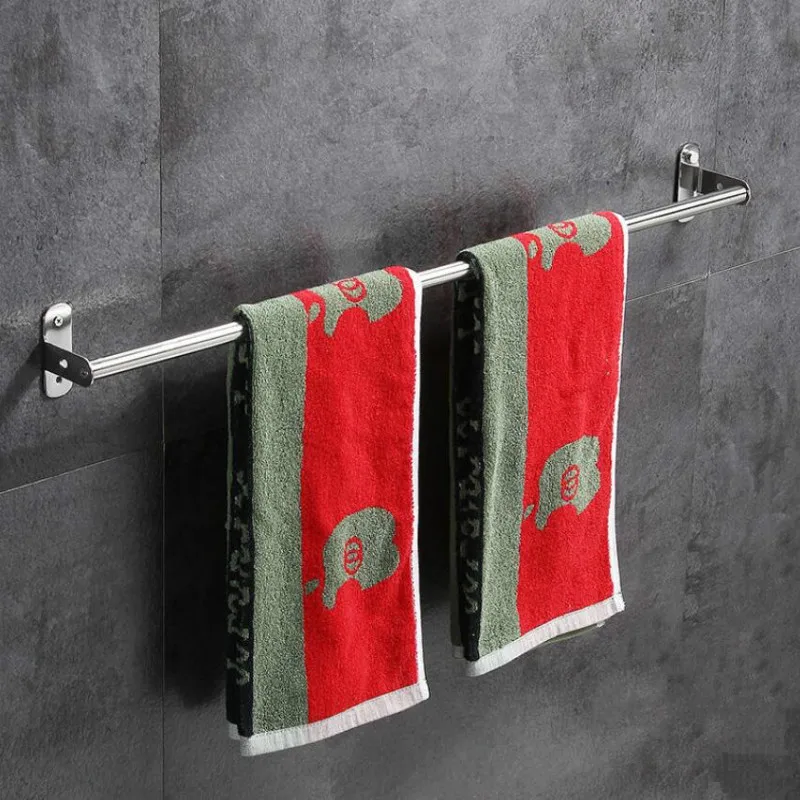 

Punch-free Simple Modern Style, Strong Wall-mounted Stainless Steel Clothes Hanger Bathroom Thick and Durable Towel Bar G8403