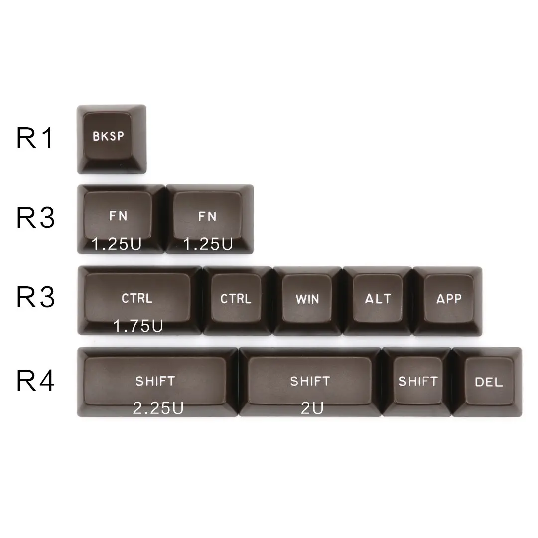 Набор колпачков для ключей KBDfans Maxkey Chocolate SA | Компьютеры и офис