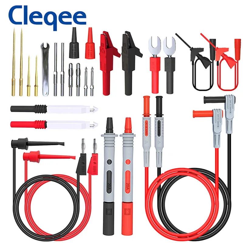 P1308D 25 шт. мультиметр силиконовый Тесты Lead Kit с сменная спица гаечный ключ