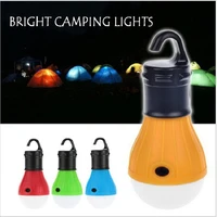 ouxean portable dimmable camping tent light bulb 3led colorful outdoor hanging lighting night light battery powered