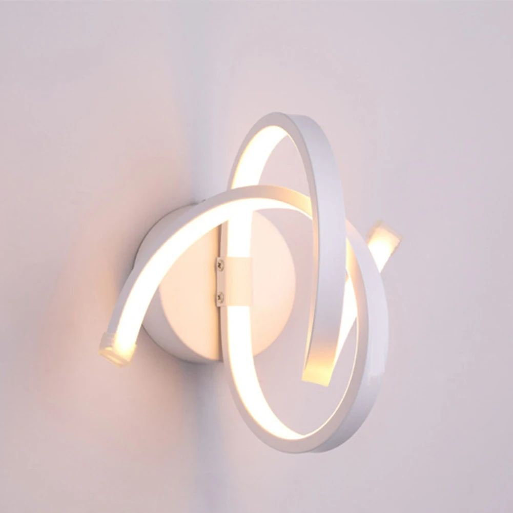 

Modern Spiral LED Wall Mounted Light Home Bedside Aisle Lighting For Household Bedroom Living Room Stairs Decorative Art Lamp