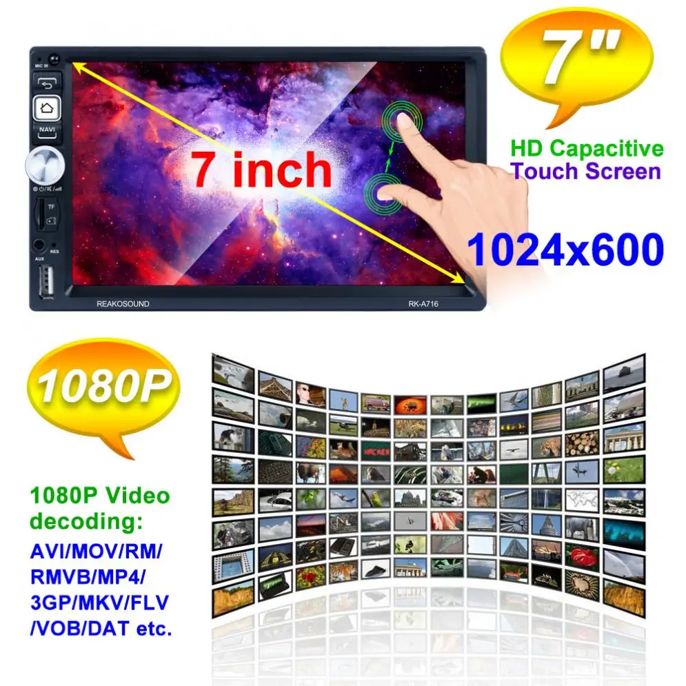 2 DIN MP5 gpsуниверсальный плеер с поддержкой USB / AM FM RDS Mirrorlink /WIFI|Автомагнитолы| |