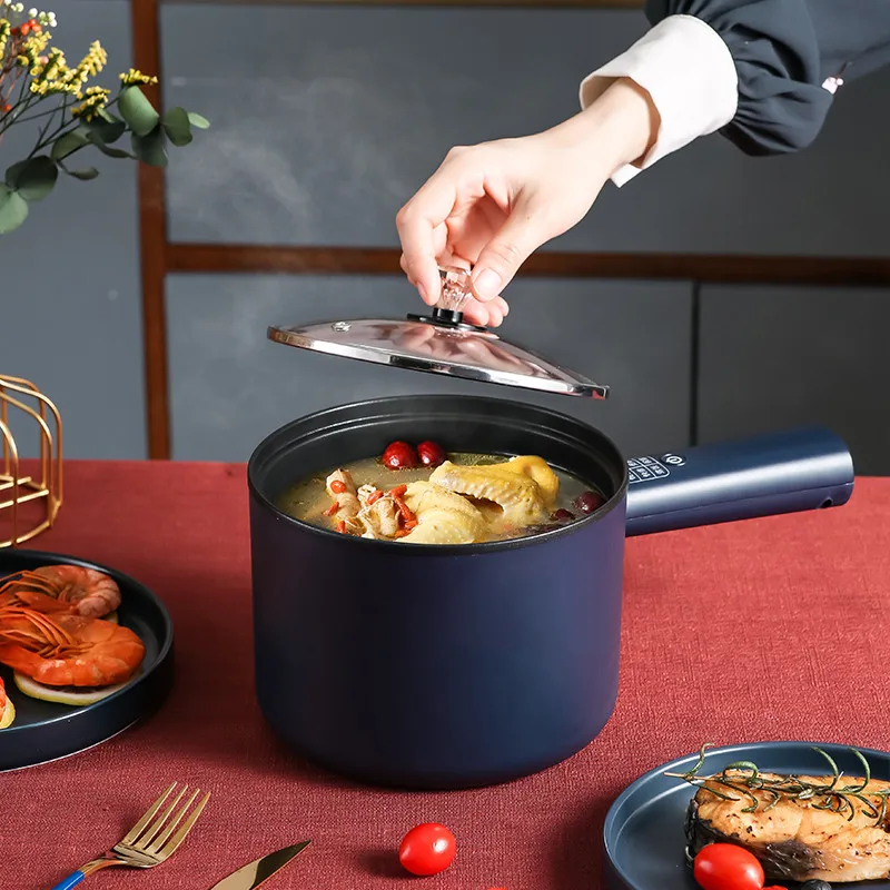 

Electric Cooking Machine Household Hot Pot Multifunctional Mini Electric Rice Cooker Non-stick Pan 220V Single/Double Layer