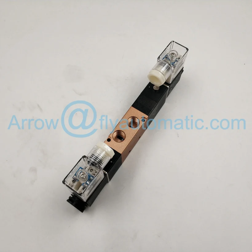 4V230C 08 1/4 &quot5 портов 3 положения закрытый центр двойная катушка соленоидного