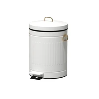 retro nordic trash can metal lid large capacity toilet bins modern fashion automatic cubo basura household merchandises oe50lg