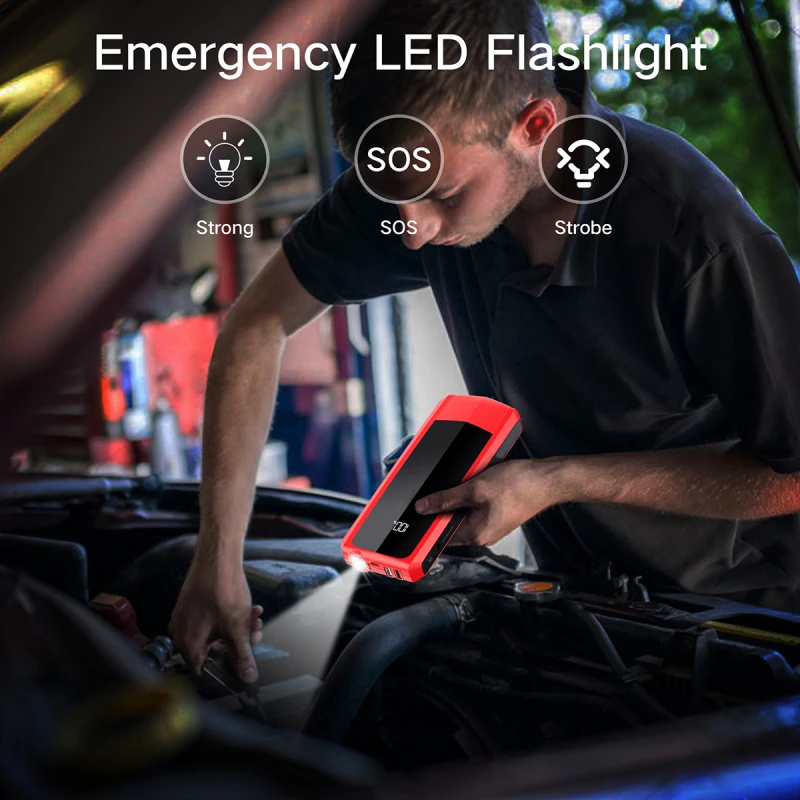 Пусковое зарядное устройство Audew для автомобиля портативный внешний аккумулятор