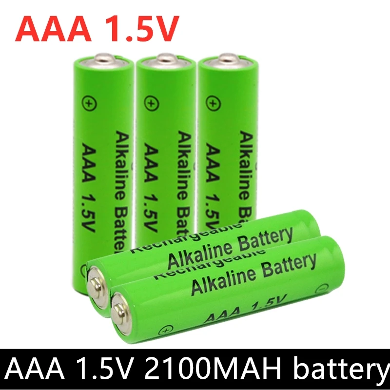 Новая этикетка 2100 мАч перезаряжаемая батарея AAA 1 5 в новая щелочная для игрушек