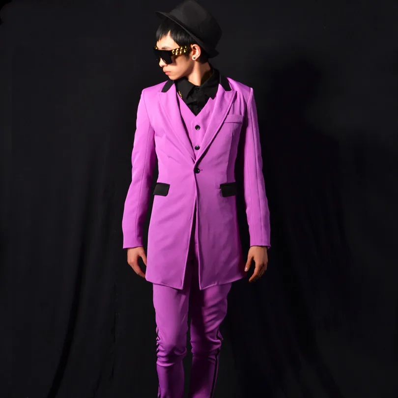 Мужской Комплект из трех предметов брюки мужские модные облегающие повседневные