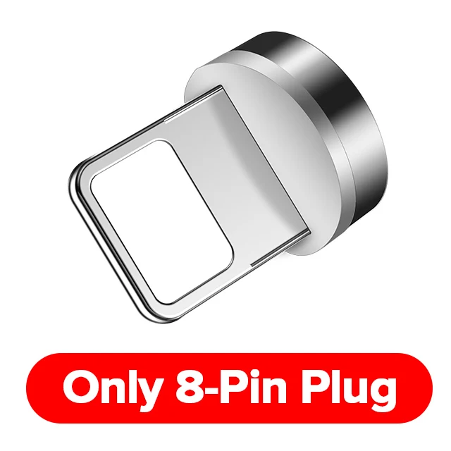 Only Plug For iPhone Venroii 1 м 2 м Быстрый Магнитный кабель 3 А Быстрая зарядка 3,0 микро USB зарядное устройство type C Зарядка для samsung S9 Xiaomi Магнитный шнур для телефона - Цвет: Only Plug For iPhone