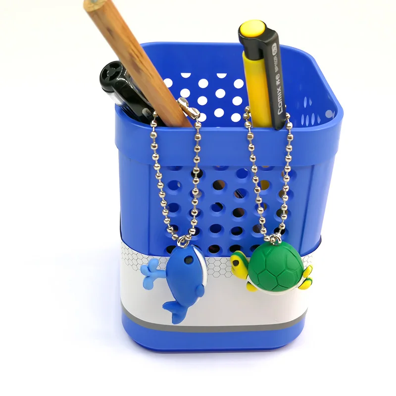 

1pcs PVC Keychain 3D Metal Ball Chain Key Chain Fashion Charms Trinkets Kids Gift