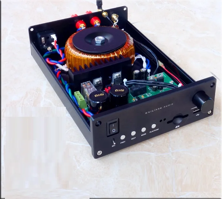 

Finished AM-800 LM3886 LM1875 Bluetooth Power Amplifier PCM5102 USB Audio Lossless Turntable DAC Decoder New
