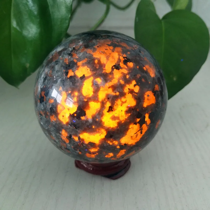 5А + натуральный камень Yooperlite хрустальный шар мощная энергия чакры Wicca кристаллы и