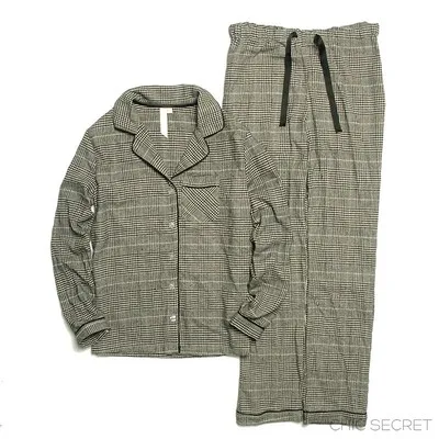 Number 1 style color Осенняя и зимняя женская модная свободная фланелевая ткань клетчатая Повседневная Пижама набор женский модный цвет Мягкий Хлопок lounge одежда для сна - Цвет: Number 1 style color