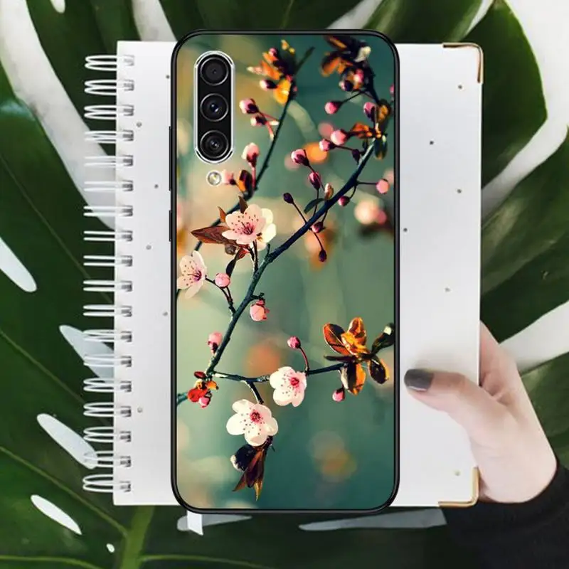 

plant flower peach blossom Phone Case For Samsung A20 A30 30s A40 A7 2018 J2 J7 prime J4 Plus S5 Note 9 10 Plus