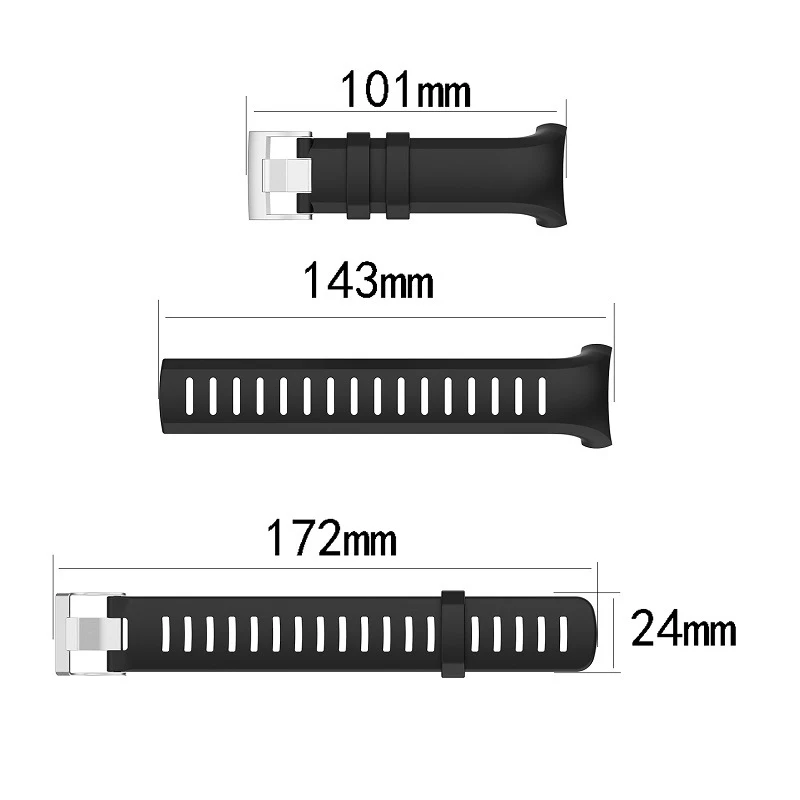 

Silicone Sports Watch Strap Wrist Band Replacement for SUUNTO D6 Dive D6I NOVO D6I ZULU Smart Watch Accessories