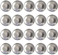 10050pcs round aluminum tin tea light cups empty case candle wax containers candle mold diy wax candles tealight accessories