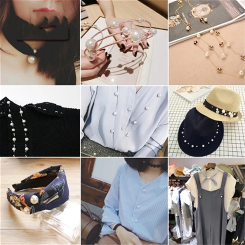 50 шт. круглые жемчужные пуговицы для одежды|buttons sewing|pearl buttonsround buttons |