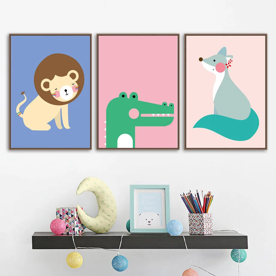 Детская Настенная картина для детской комнаты постер на холсте обезьяна