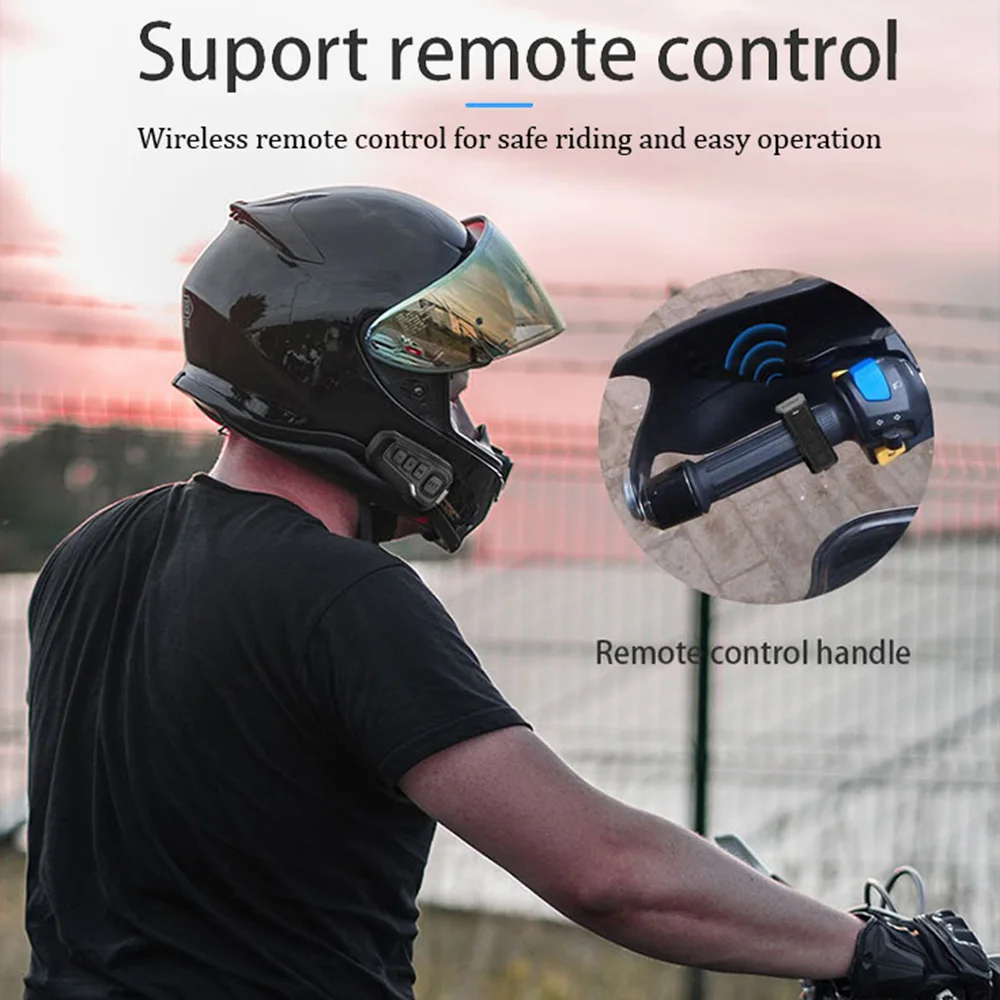 

Bluetooth-гарнитура для мотоциклетного шлема, с пультом ДУ