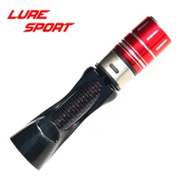 LureSport 2sets/lot XCG Reel Seat Red Thread Carbon Tube Red Aluminum Nut Rod Building Component  Rod Repair DIY