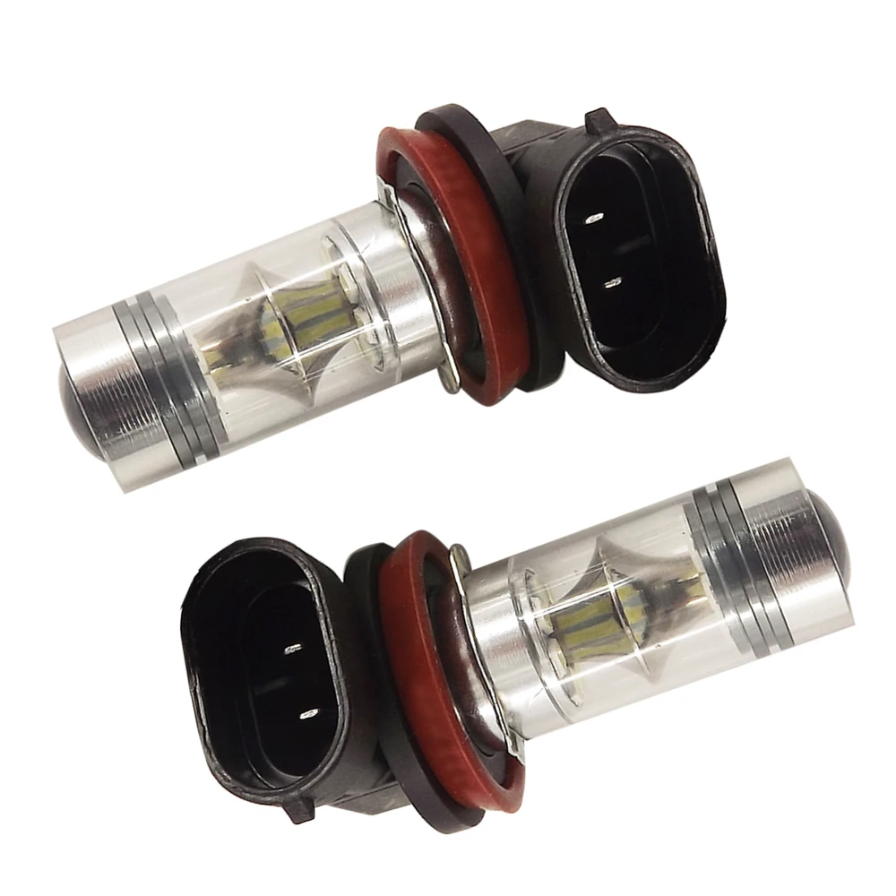 Светодиодные противотуманные фары высокой мощности 2 шт. H8 H11 H16 8000K холодный синий