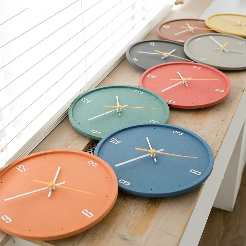 Современные бесшумные настенные часы деревянные для гостиной спальни кухонные с