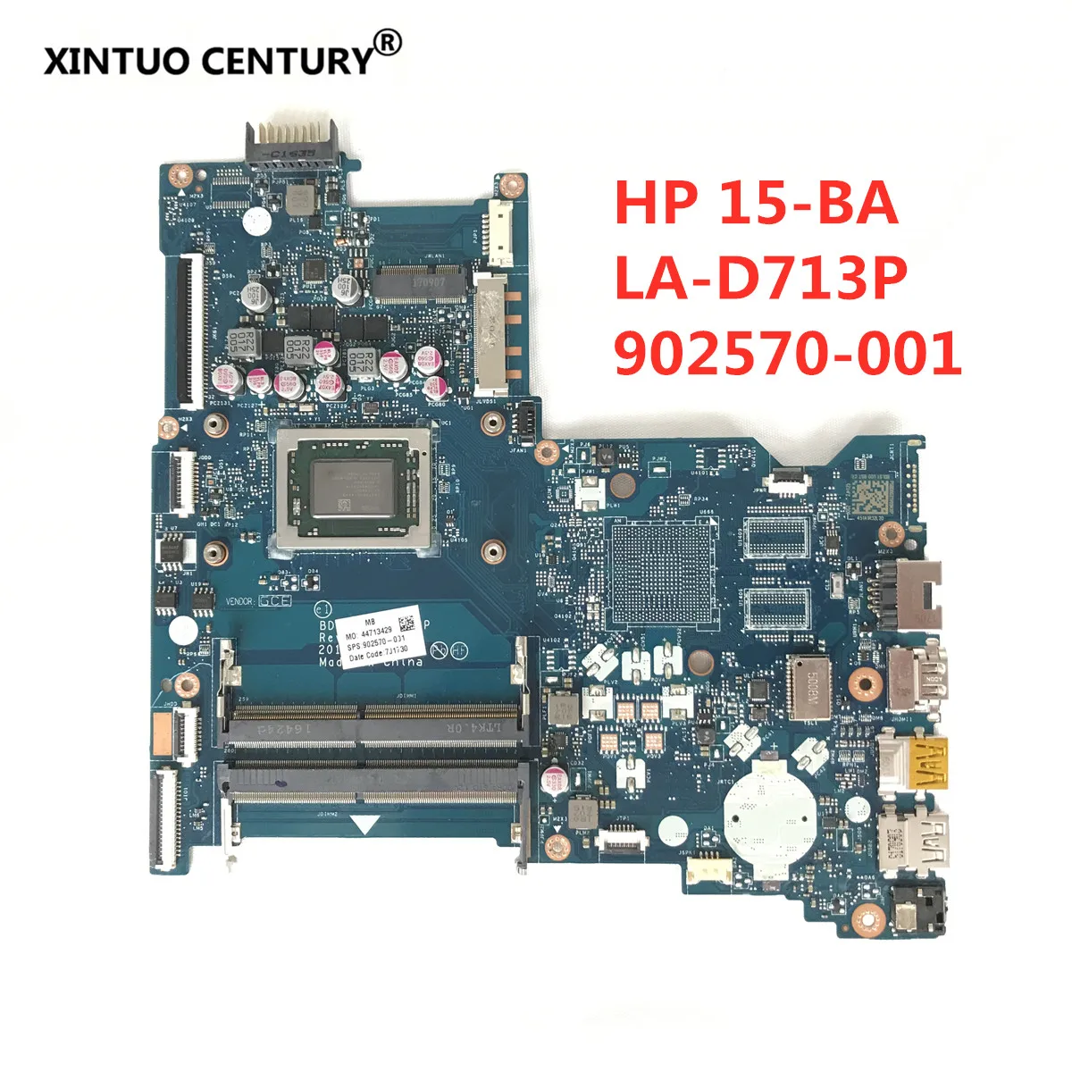 

Для HP 15-BA 15Z-BA материнская плата для ноутбука 902570-601 902570-001 аккумулятор большой емкости LA-D713P материнская плата с A12-9700P 100% полностью протестиро...