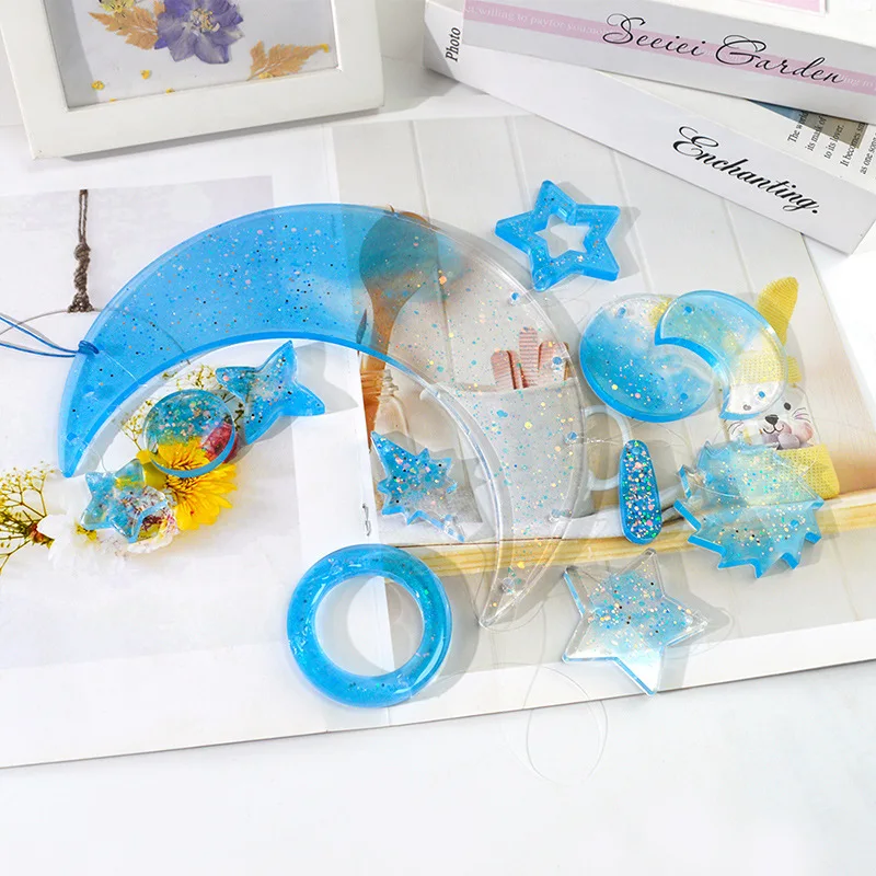 Силиконовая форма в виде Луны и колокольчика инструменты для рукоделия