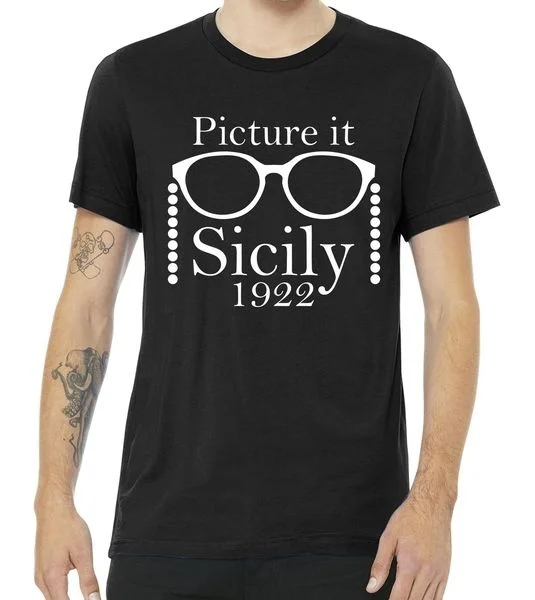 Мужская летняя футболка с рисунком Сицилии 1922 забавная премиум-класса | одежда