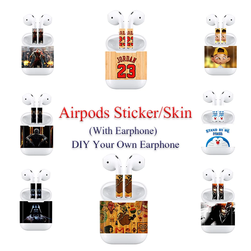 Для Apple AirPods наклейки защитная наклейка для кожи 12 цветов на складе|Наклейки
