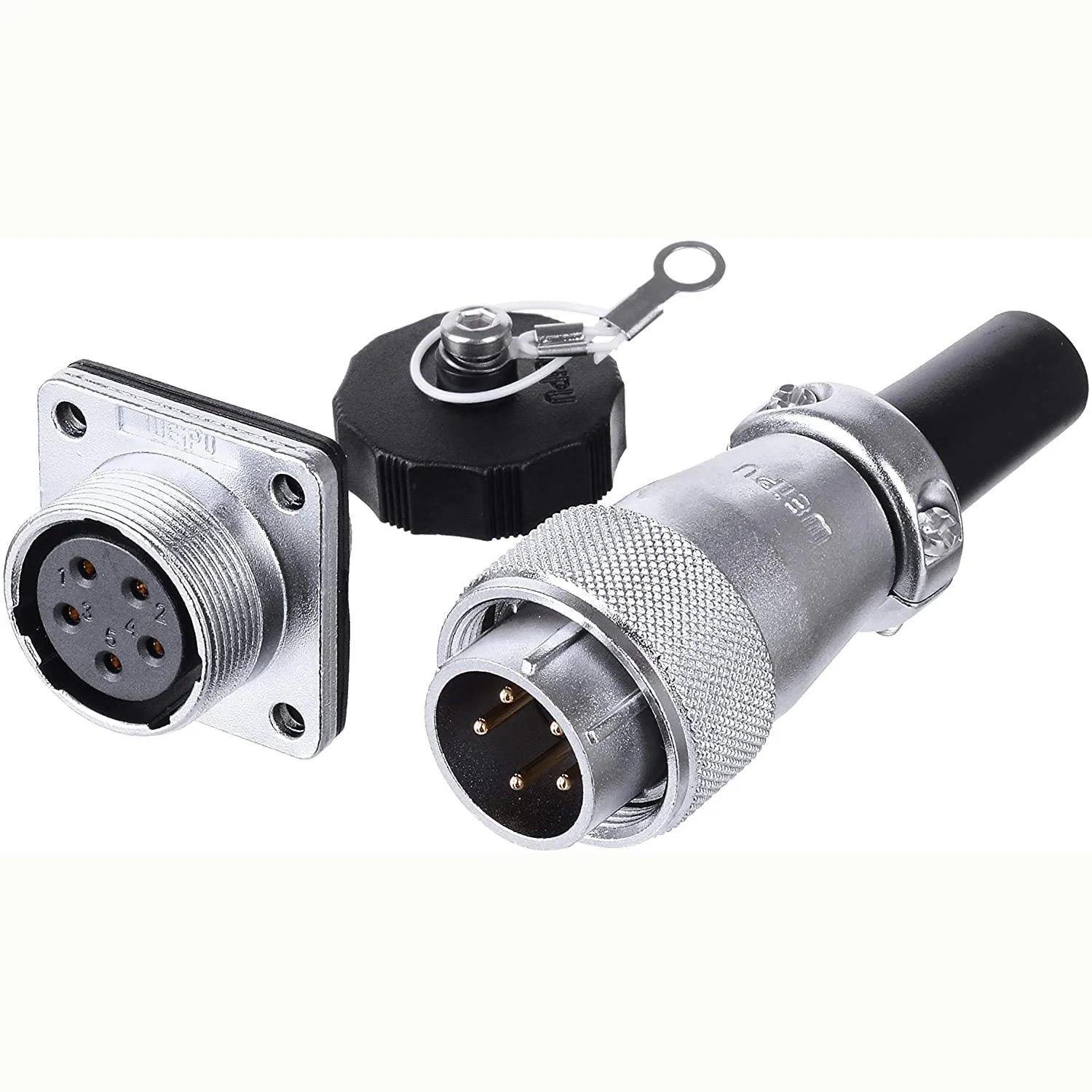 

WEIPU WS20 Industrial Electronic Connector Waterproof IP67 2 Pin 3Pin 4Pin 5Pin 6Pin 7Pin 9Pin 12Pin M20 5A 10A Power Adapter