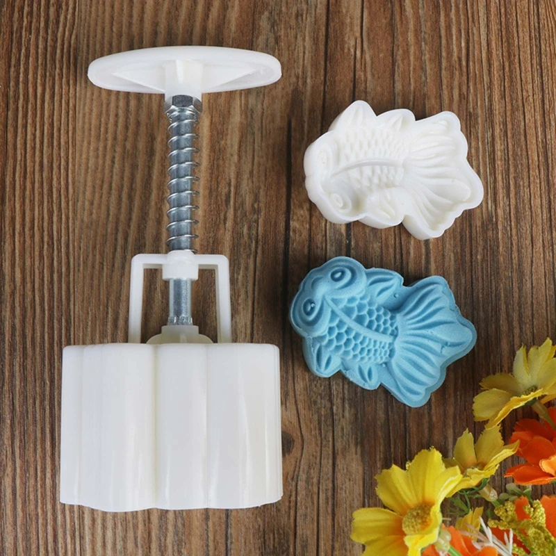 65 г лунный пряник пресс форм 3D для сна с рисунком рыбы выпекания печенья Форма