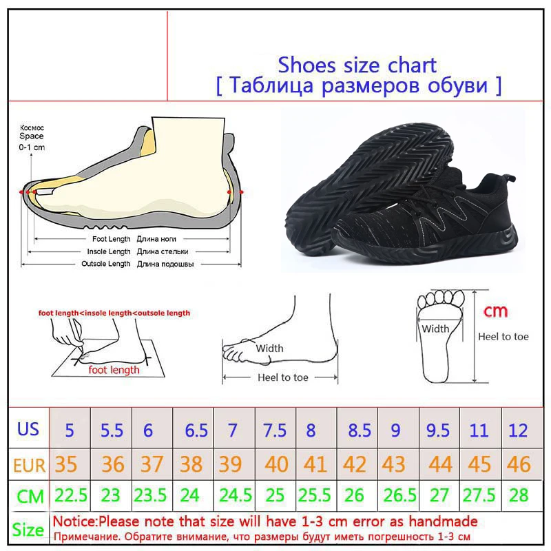 Новинка Мужская обувь Рабочая с защитой от разбивания проколов летающих на